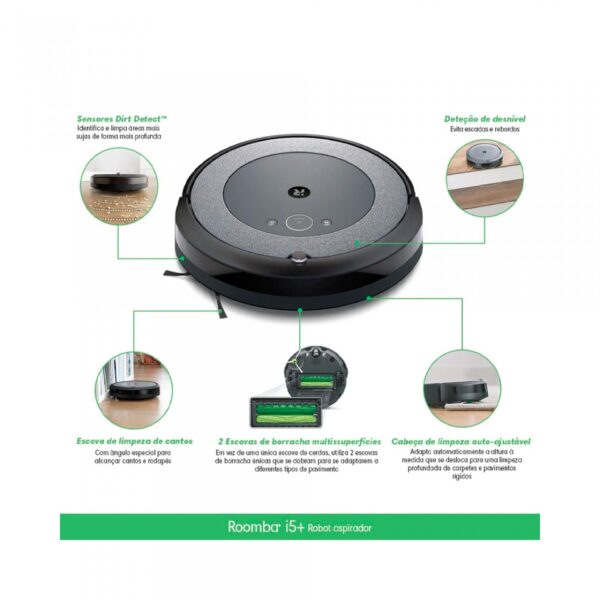 ASPIRADOR ROBOT IROBOT ROOMBA I5658+ I5+ DESCARGA AUTOMATICA SUJIDADE - Image 2