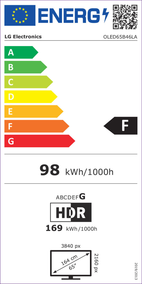 TV LG 65 OLED65B46LA 4K SMARTV 165CM OLED CLASSE F - Image 2