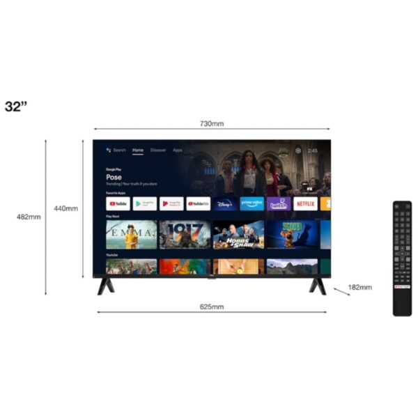 TV LED 32 TCL 32S5400A SMARTV ANDROID - Image 2